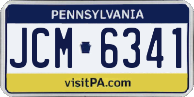 PA license plate JCM6341
