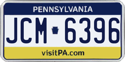 PA license plate JCM6396