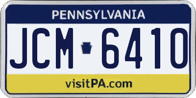 PA license plate JCM6410