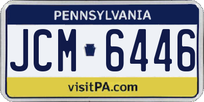 PA license plate JCM6446