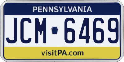 PA license plate JCM6469