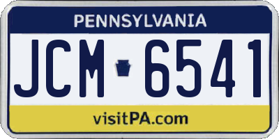 PA license plate JCM6541