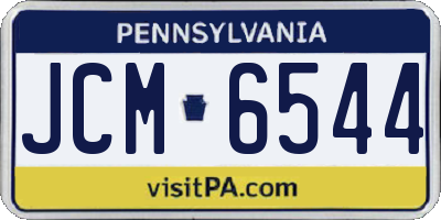 PA license plate JCM6544