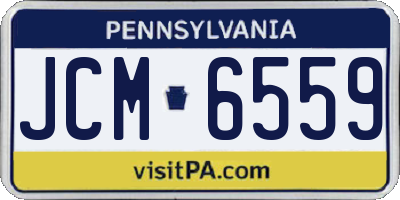 PA license plate JCM6559