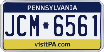 PA license plate JCM6561