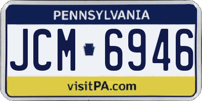 PA license plate JCM6946