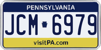 PA license plate JCM6979