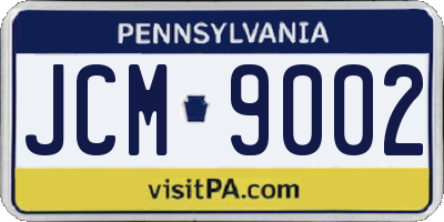 PA license plate JCM9002