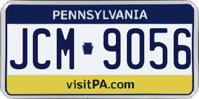 PA license plate JCM9056