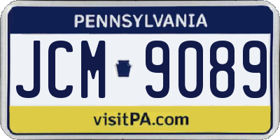 PA license plate JCM9089
