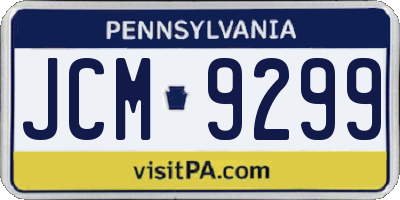 PA license plate JCM9299