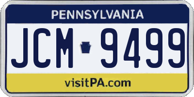 PA license plate JCM9499