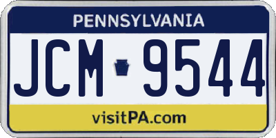 PA license plate JCM9544