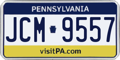PA license plate JCM9557