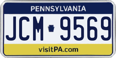 PA license plate JCM9569