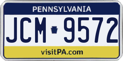 PA license plate JCM9572
