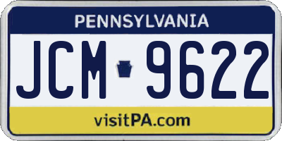 PA license plate JCM9622