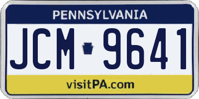 PA license plate JCM9641
