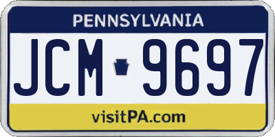 PA license plate JCM9697