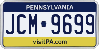 PA license plate JCM9699