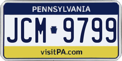PA license plate JCM9799