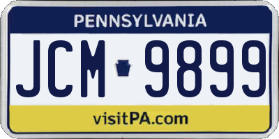 PA license plate JCM9899