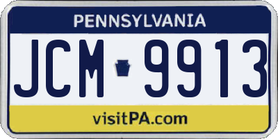 PA license plate JCM9913