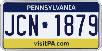 PA license plate JCN1879