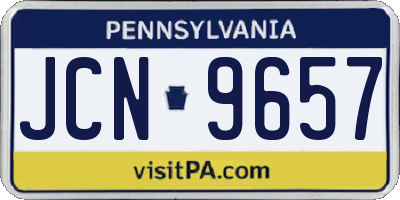 PA license plate JCN9657