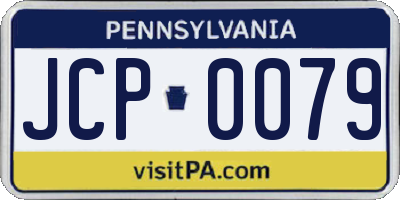 PA license plate JCP0079