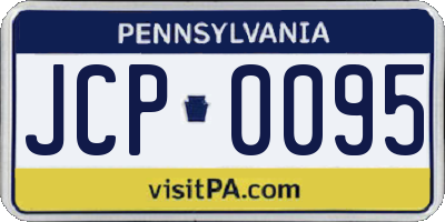 PA license plate JCP0095