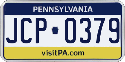 PA license plate JCP0379