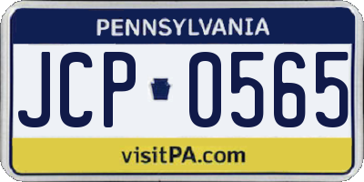 PA license plate JCP0565