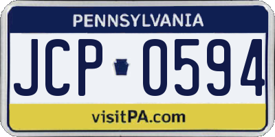 PA license plate JCP0594
