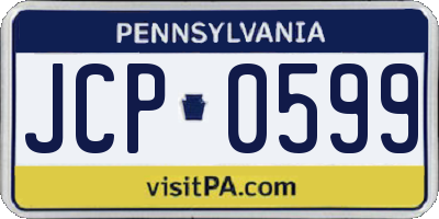 PA license plate JCP0599
