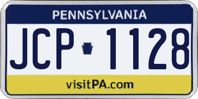 PA license plate JCP1128