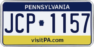 PA license plate JCP1157
