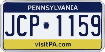 PA license plate JCP1159