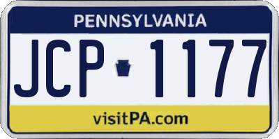 PA license plate JCP1177
