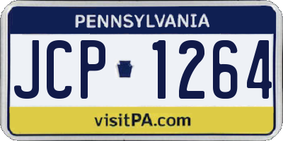 PA license plate JCP1264