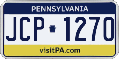 PA license plate JCP1270