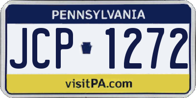 PA license plate JCP1272