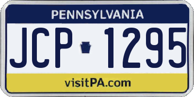 PA license plate JCP1295