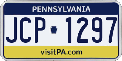 PA license plate JCP1297