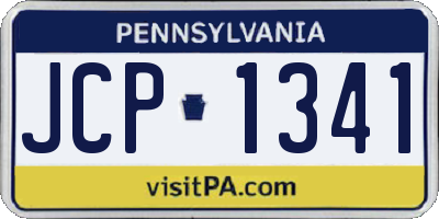 PA license plate JCP1341