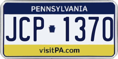 PA license plate JCP1370