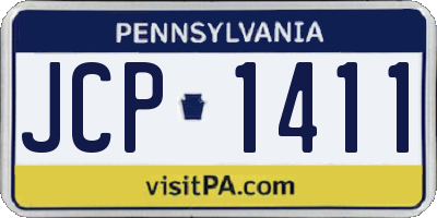 PA license plate JCP1411