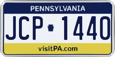 PA license plate JCP1440