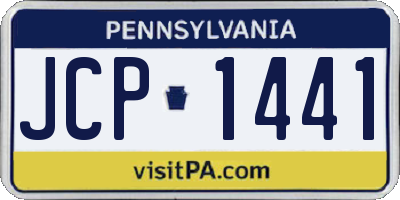 PA license plate JCP1441