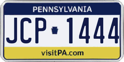 PA license plate JCP1444